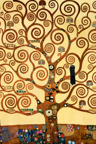The Tree of Life, Stoclet Frieze, c.1909 - Gustav Klimt Paintings